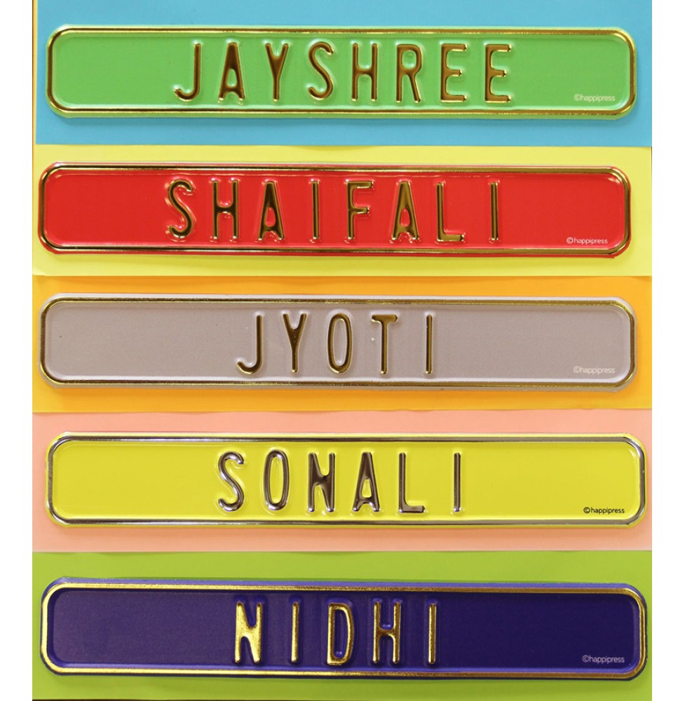Add a personalized touch to your home or office with custom name plates
